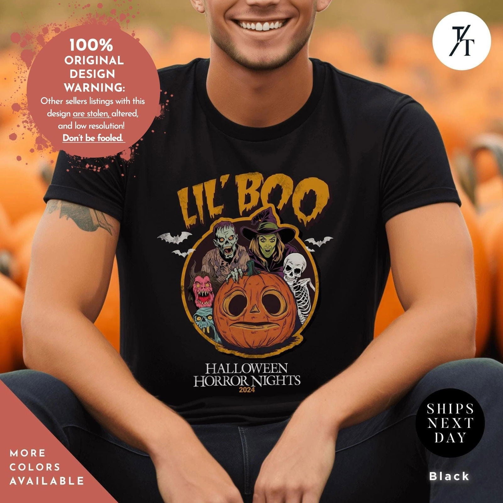 halloween horror nights lil boo shirt Universal Orlando Hhn 2024 Lil Boo tee Halloween Horror Nights Shirt 2024  Haunted House Hhn - Trendy/Timeless Studio