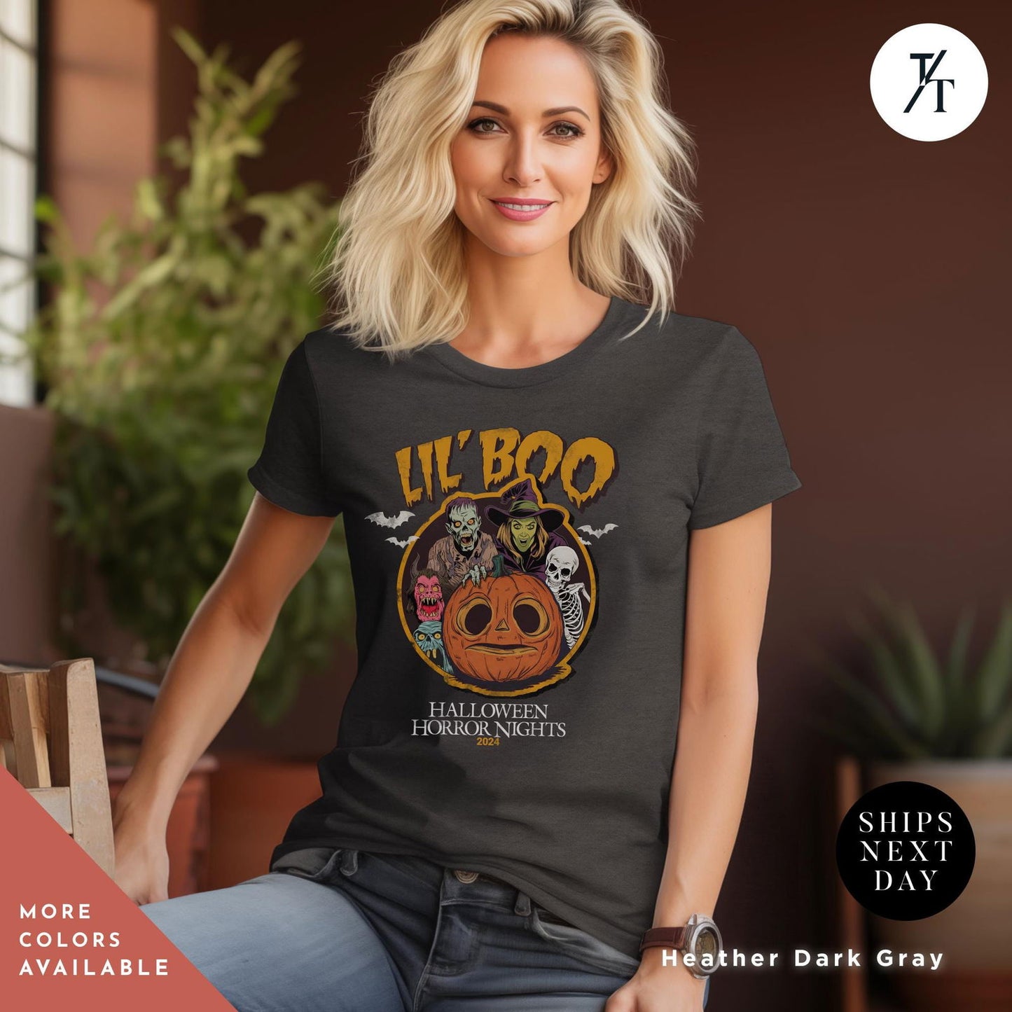 halloween horror nights lil boo shirt Universal Orlando Hhn 2024 Lil Boo tee Halloween Horror Nights Shirt 2024  Haunted House Hhn - Trendy/Timeless Studio