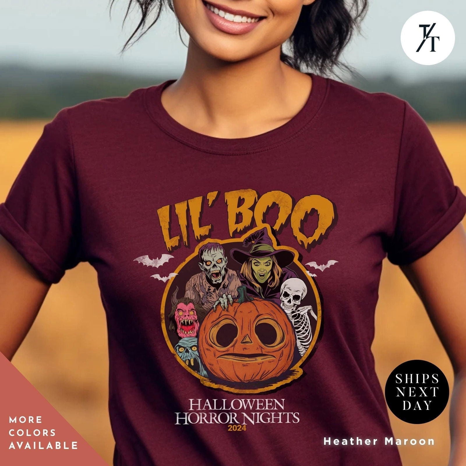halloween horror nights lil boo shirt Universal Orlando Hhn 2024 Lil Boo tee Halloween Horror Nights Shirt 2024  Haunted House Hhn - Trendy/Timeless Studio