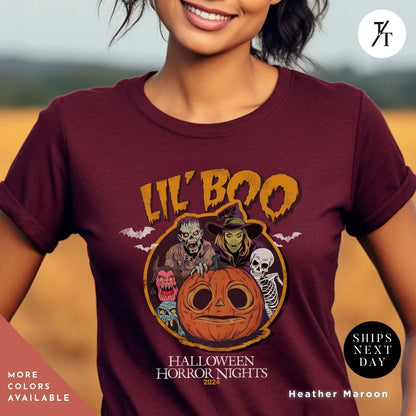 halloween horror nights lil boo shirt Universal Orlando Hhn 2024 Lil Boo tee Halloween Horror Nights Shirt 2024  Haunted House Hhn - Trendy/Timeless Studio