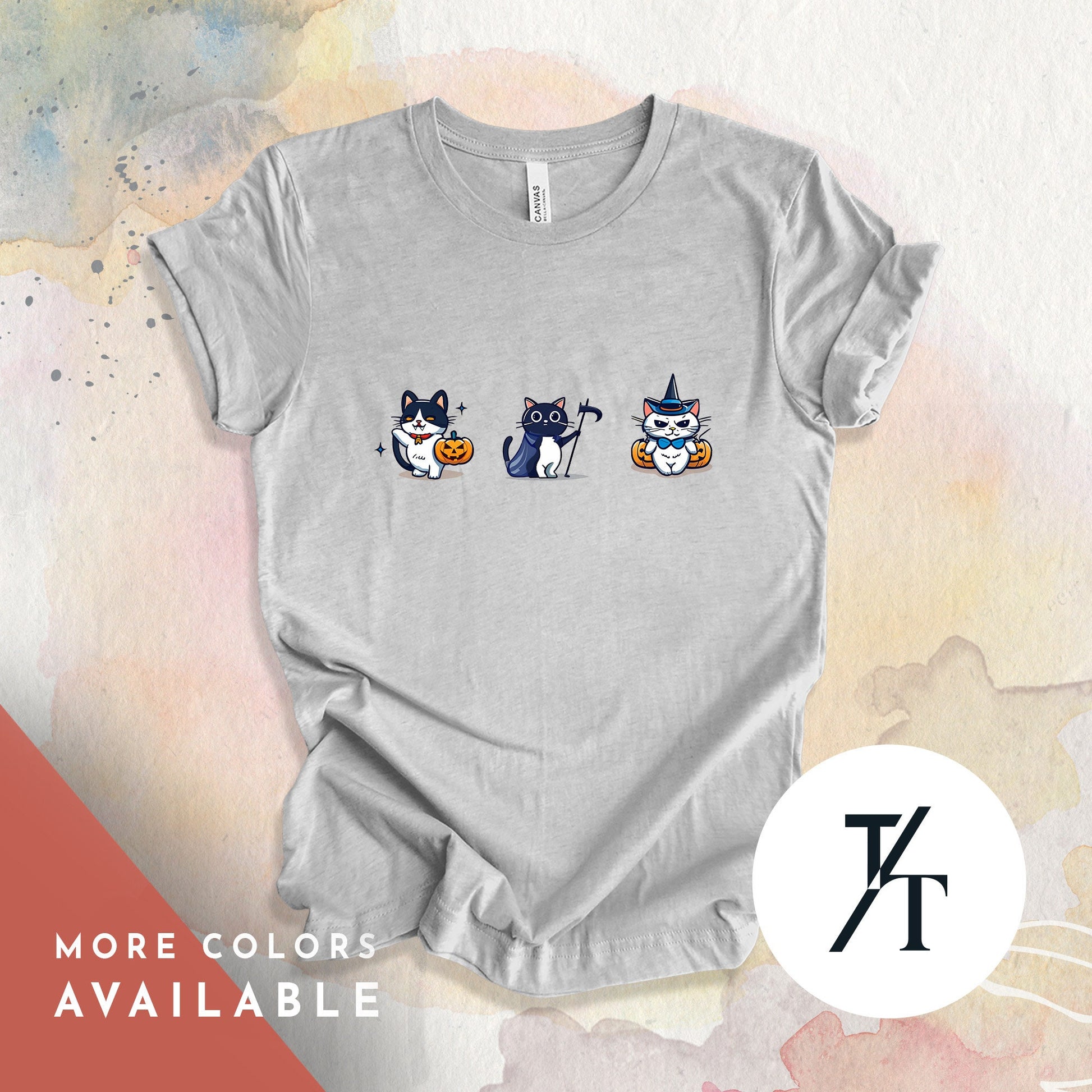 Halloween Cat Shirt, witchy cat shirt, BlackCat Gift, CatMom tShirt Gifts, Spooky Season tee,