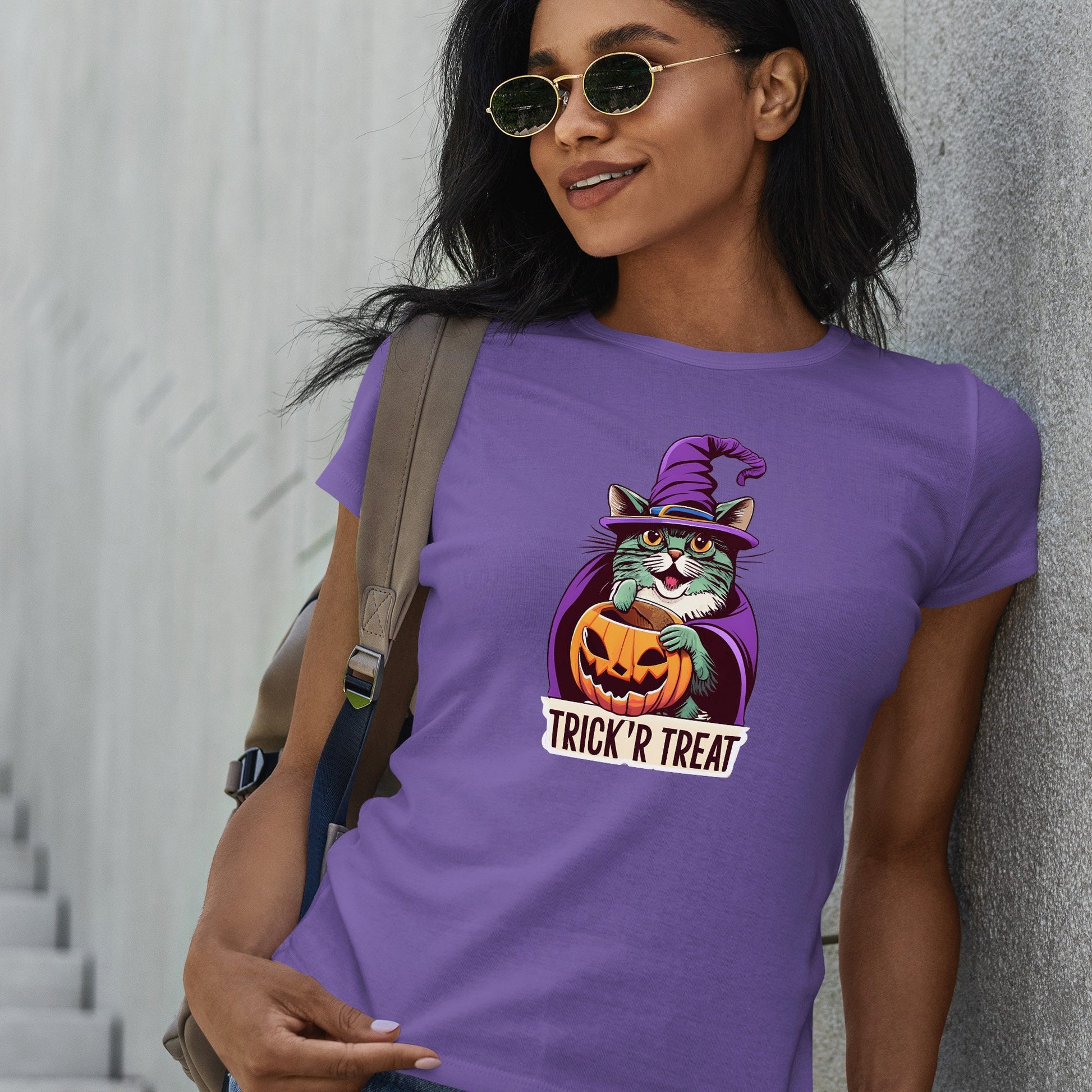 Halloween Cat Shirt, Witch Cat Shirt, Witchy Clothing, Spooky Season tshirt, BlackCat tShirt Gift, Mystical Cats tee, CatMom