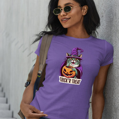 Halloween Cat Shirt, Witch Cat Shirt, Witchy Clothing, Spooky Season tshirt, BlackCat tShirt Gift, Mystical Cats tee, CatMom