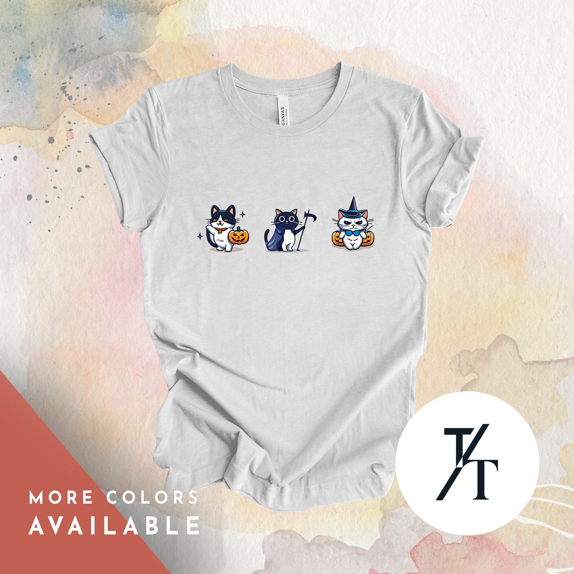 Halloween Cat Shirt, witchy cat shirt, BlackCat Gift, CatMom tShirt Gifts, Spooky Season tee,