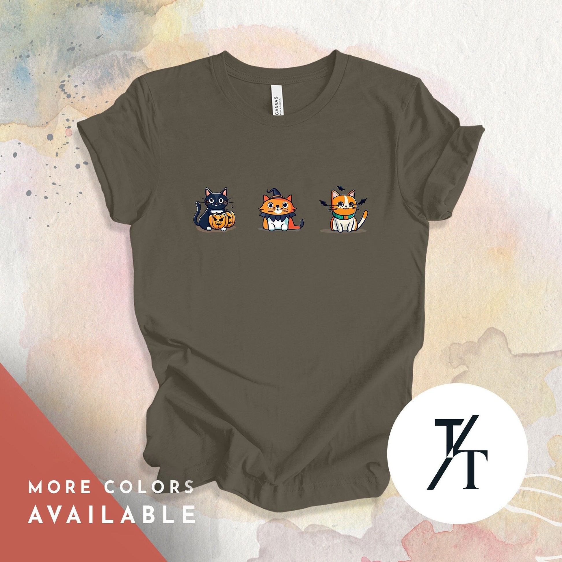 Halloween Cat Shirt, witchy cat shirt, Black Cat Shirt Gifts, Spooky Season tee, halloween costumes cute tshirt, Retro spooky