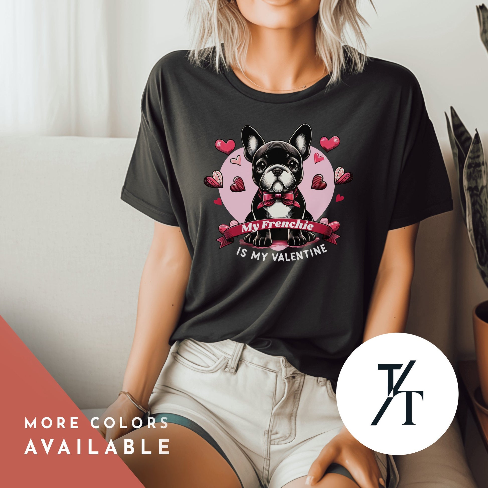 French Bulldog Valentine, ValentineS Day Shirt, French Bulldog Shirt, French Bulldog Mom, French Bulldog Lover, Dog Shirt