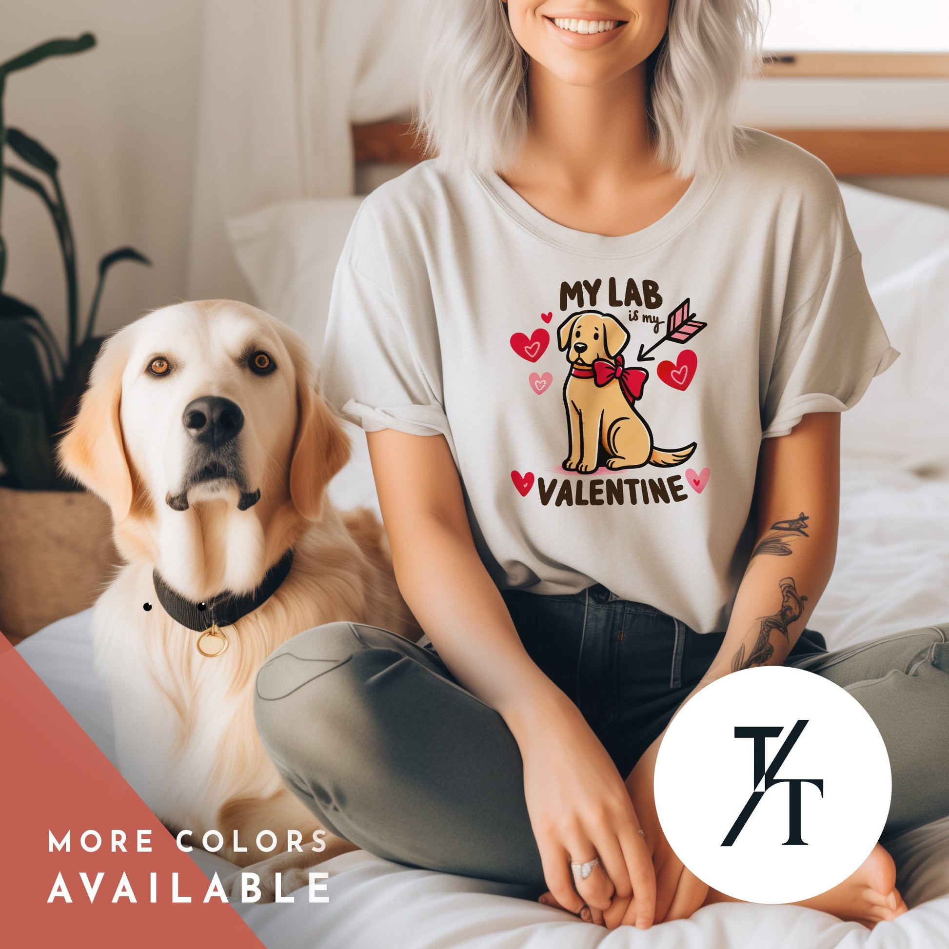 My lab is my Valentine, Labrador Retriever, Labrador Valentine, Yellow Lab Gifts, Labrador Mom, Dog Valentine Shirt, Dog Mom Valentines
