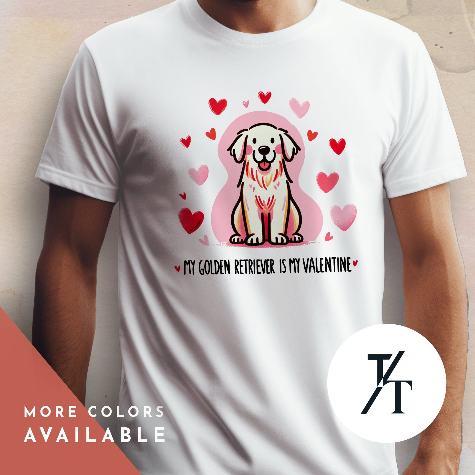 Golden Retriever Valentines Shirt, Valentine Dog Shirt, Golden Retriever T-Shirt, Golden Retriever Gifts, Golden Retriever Sweatshirt Tee