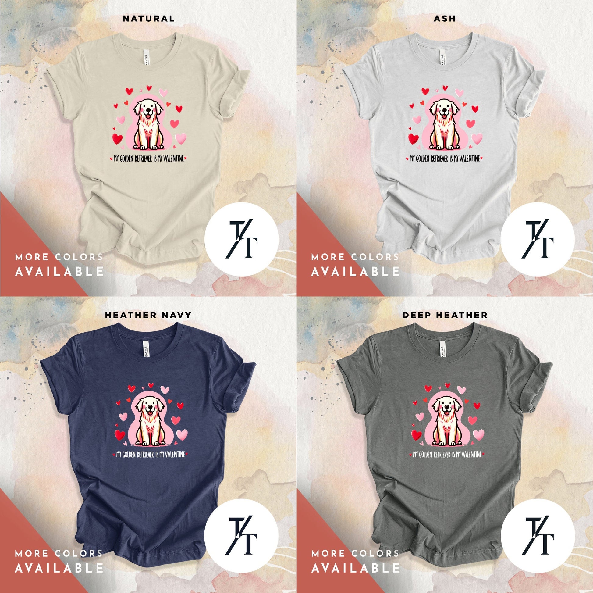 Golden Retriever Valentines Shirt, Valentine Dog Shirt, Golden Retriever T-Shirt, Golden Retriever Gifts, Golden Retriever Sweatshirt Tee
