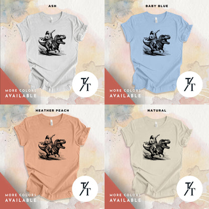 a series of four t - shirts with a horse and rider on it