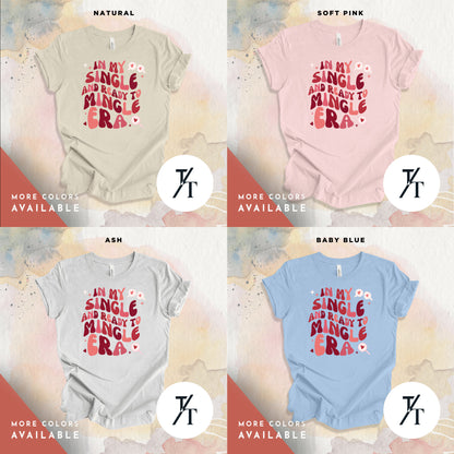 a series of four t - shirts with different font styles