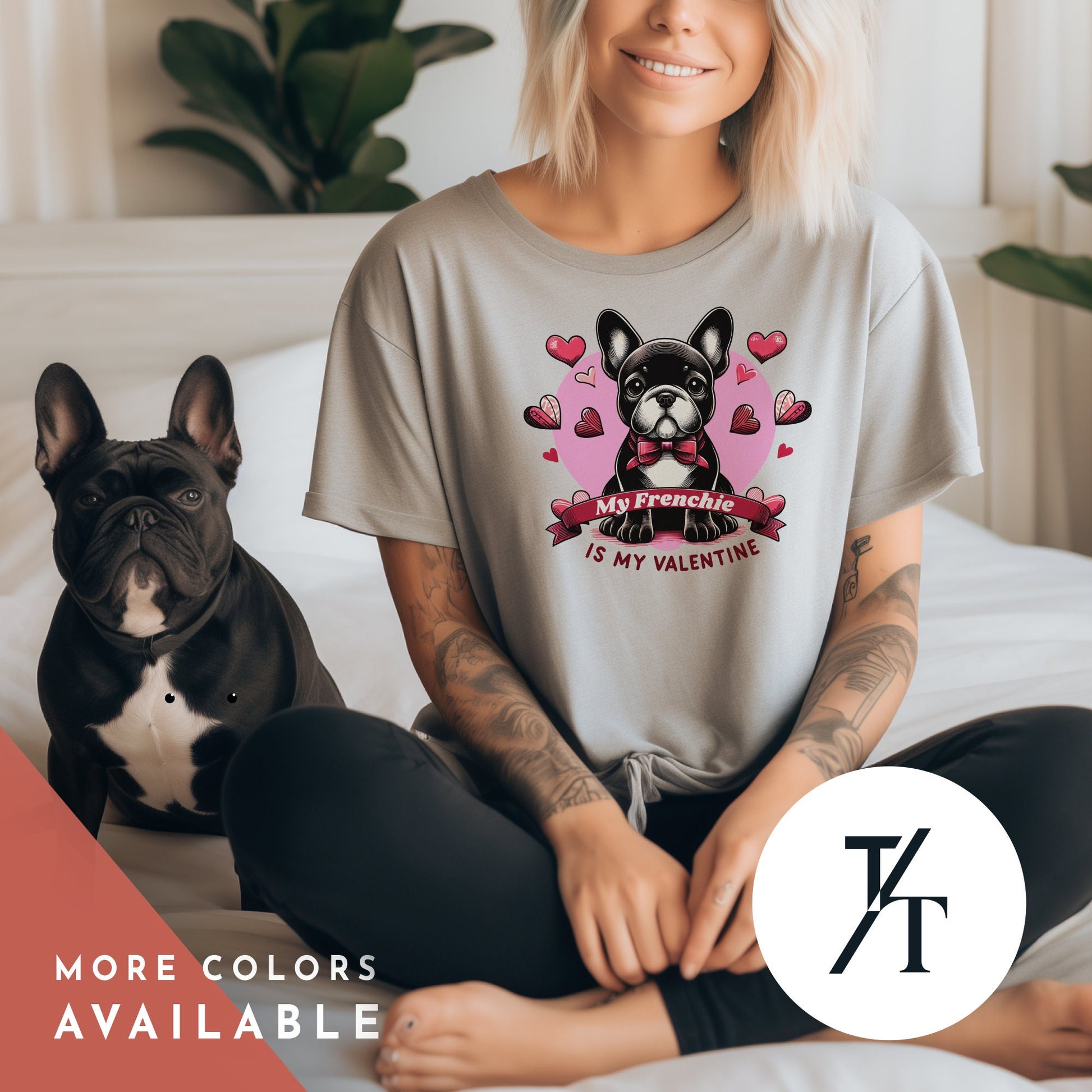 French Bulldog Valentine, ValentineS Day Shirt, French Bulldog Shirt, French Bulldog Mom, French Bulldog Lover, Dog Shirt