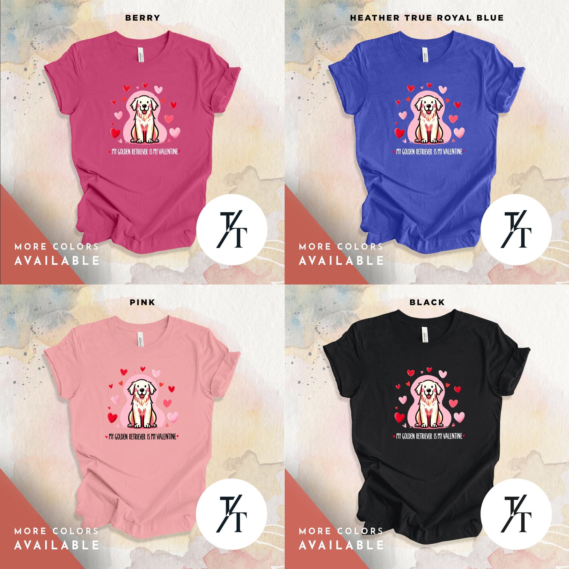 Golden Retriever Valentines Shirt, Valentine Dog Shirt, Golden Retriever T-Shirt, Golden Retriever Gifts, Golden Retriever Sweatshirt Tee