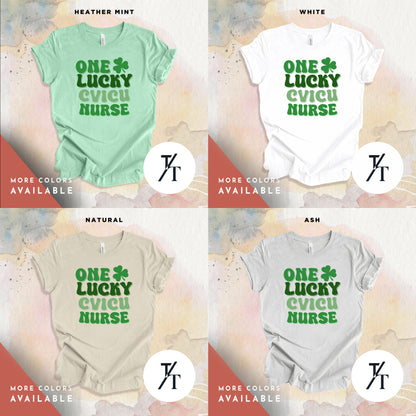 CVICU Nurse St Patricks Day Shirt, Cardiac Nurse Shirt, Cardiovascular Nurse, Cvicu Nurse T Shirt, Nurse Lucky Shirt, St Patricks Day Tee