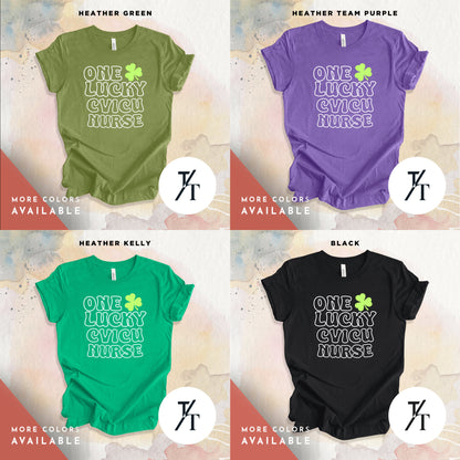 CVICU Nurse St Patricks Day Shirt, Cardiac Nurse Shirt, Cardiovascular Nurse, Cvicu Nurse T Shirt, Nurse Lucky Shirt, St Patricks Day Tee