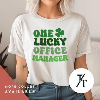 St Patricks Office Manager Shirt, St. Patrick&#39;S Day, St. Patrick&#39;, Office Manager Gift, St Paddys Day tee, Group Shirts, Gift For Manager