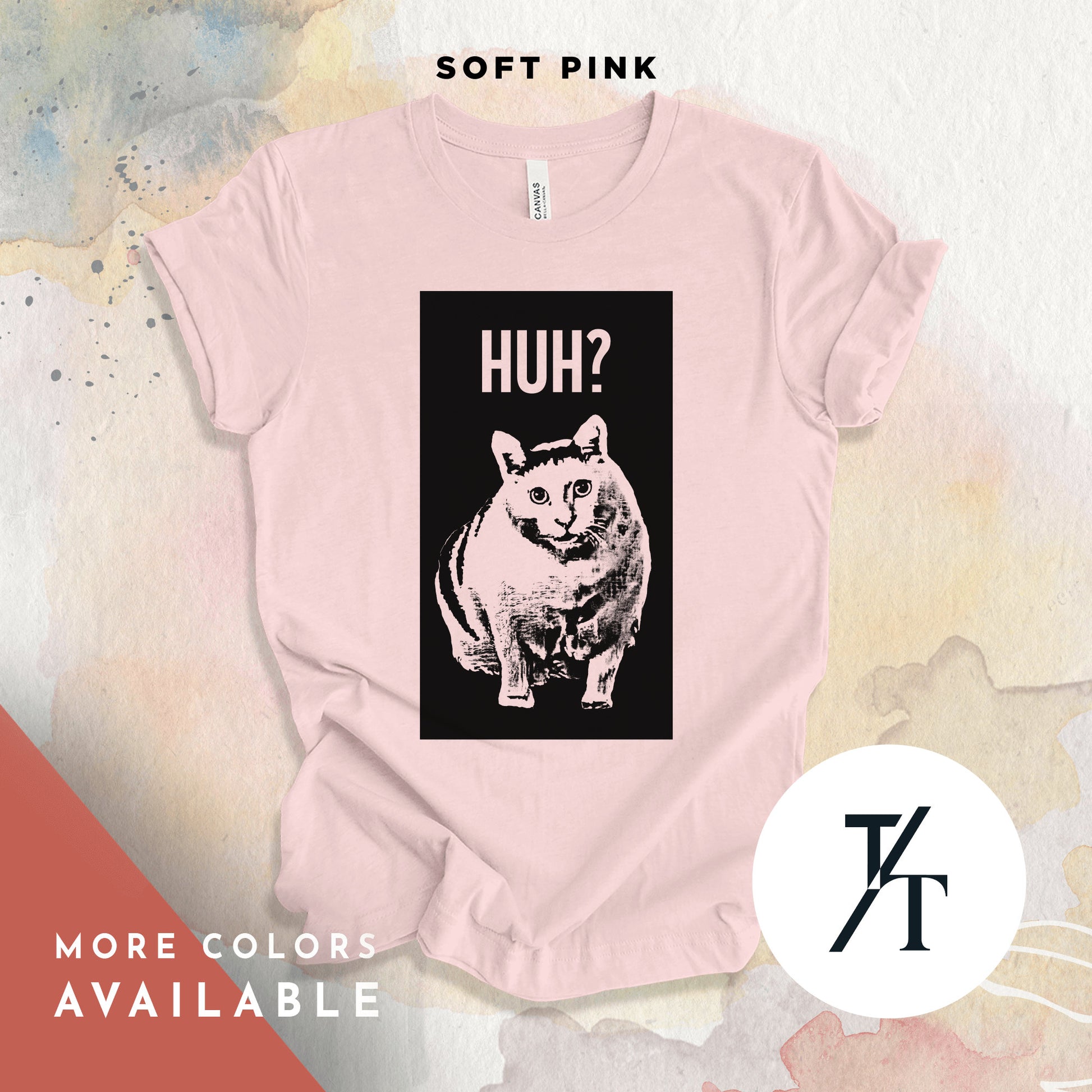 Funny Meme Huh Cat Shirt, Huh Cat Meme T, Shitpost Shirt, Crying Cat, Banana Cat, Tiktok And Instagram Chonky Katze T-Shirt, huh cat meme