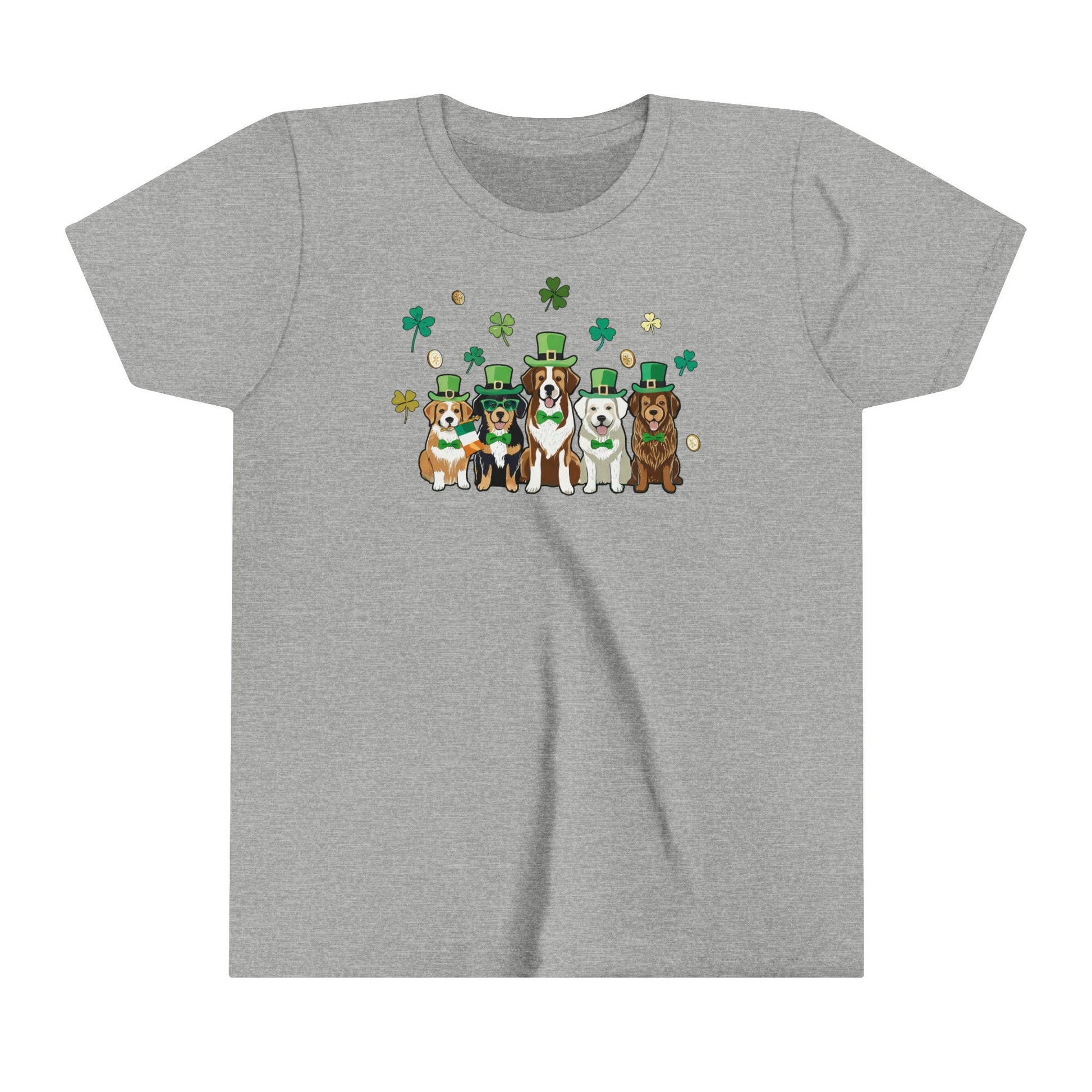 St Patricks Day Tshirts Kids Dog Shirt, Funny Irish Shamrock Tee, Toddler Lucky Charm Top, Kids St Patrick&#39;s Day Dog Tee, Boys & Girls tee