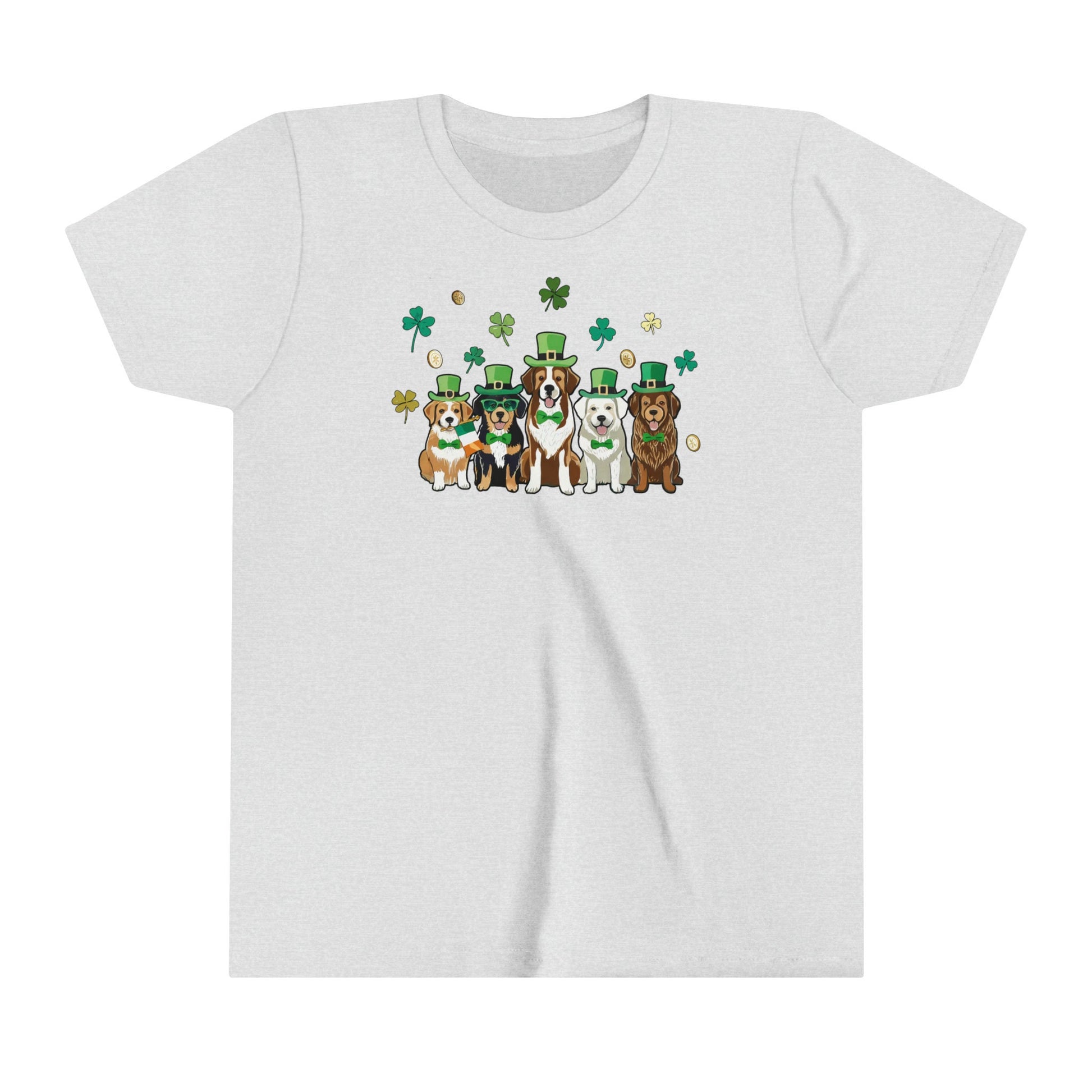 St Patricks Day Tshirts Kids Dog Shirt, Funny Irish Shamrock Tee, Toddler Lucky Charm Top, Kids St Patrick&#39;s Day Dog Tee, Boys & Girls tee