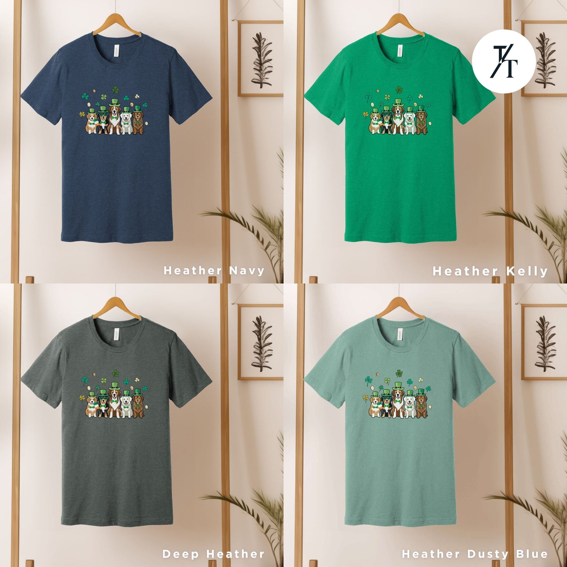 st patricks day dog shirt, funny dog tee, lucky dog shirt, gift for dogs lovers, shamrock dogs shirts