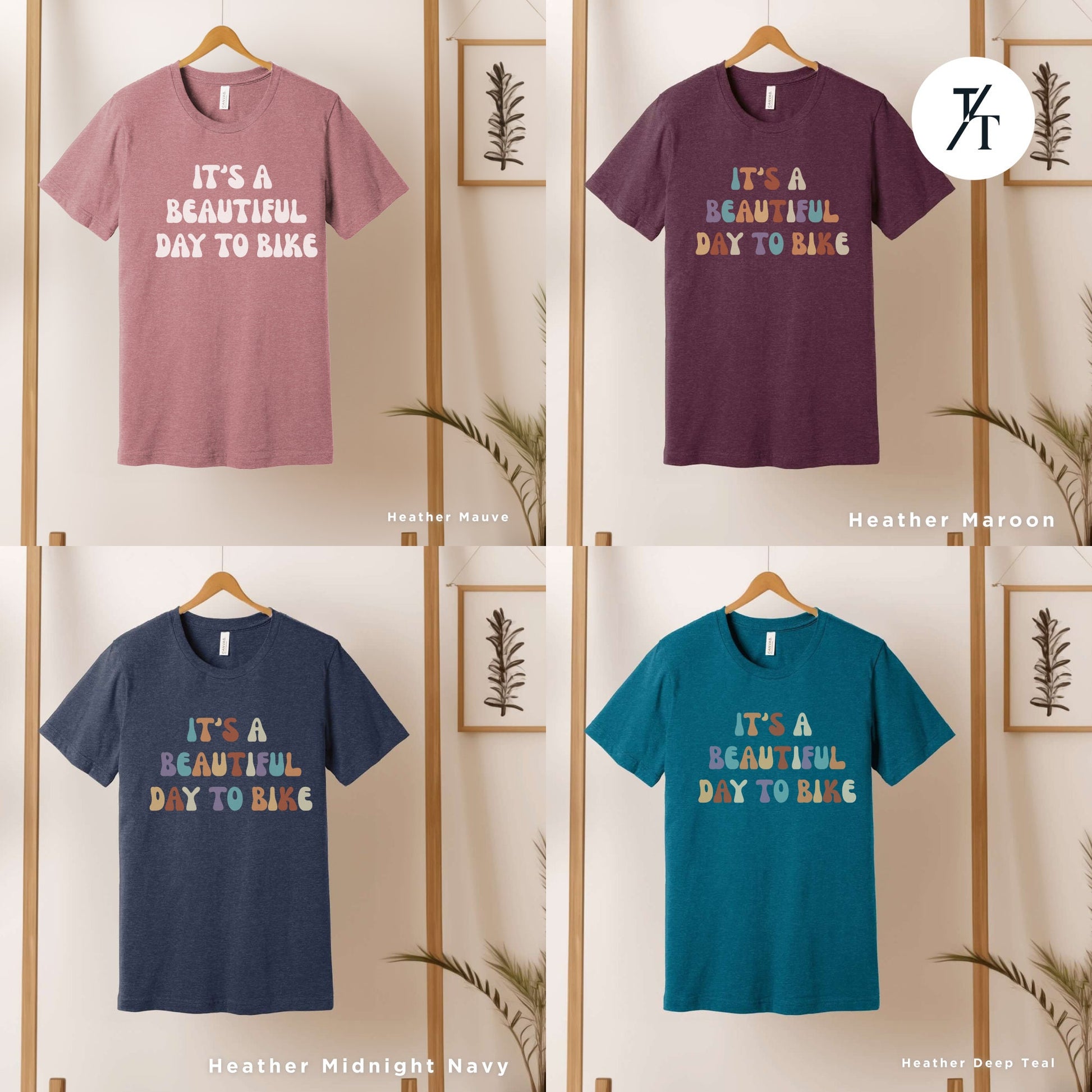 four t - shirts with different sayings on them
