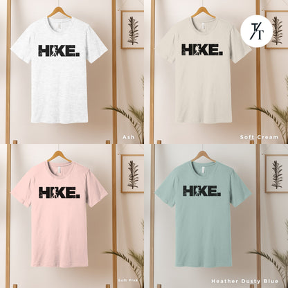 four t - shirts with the words hike on them