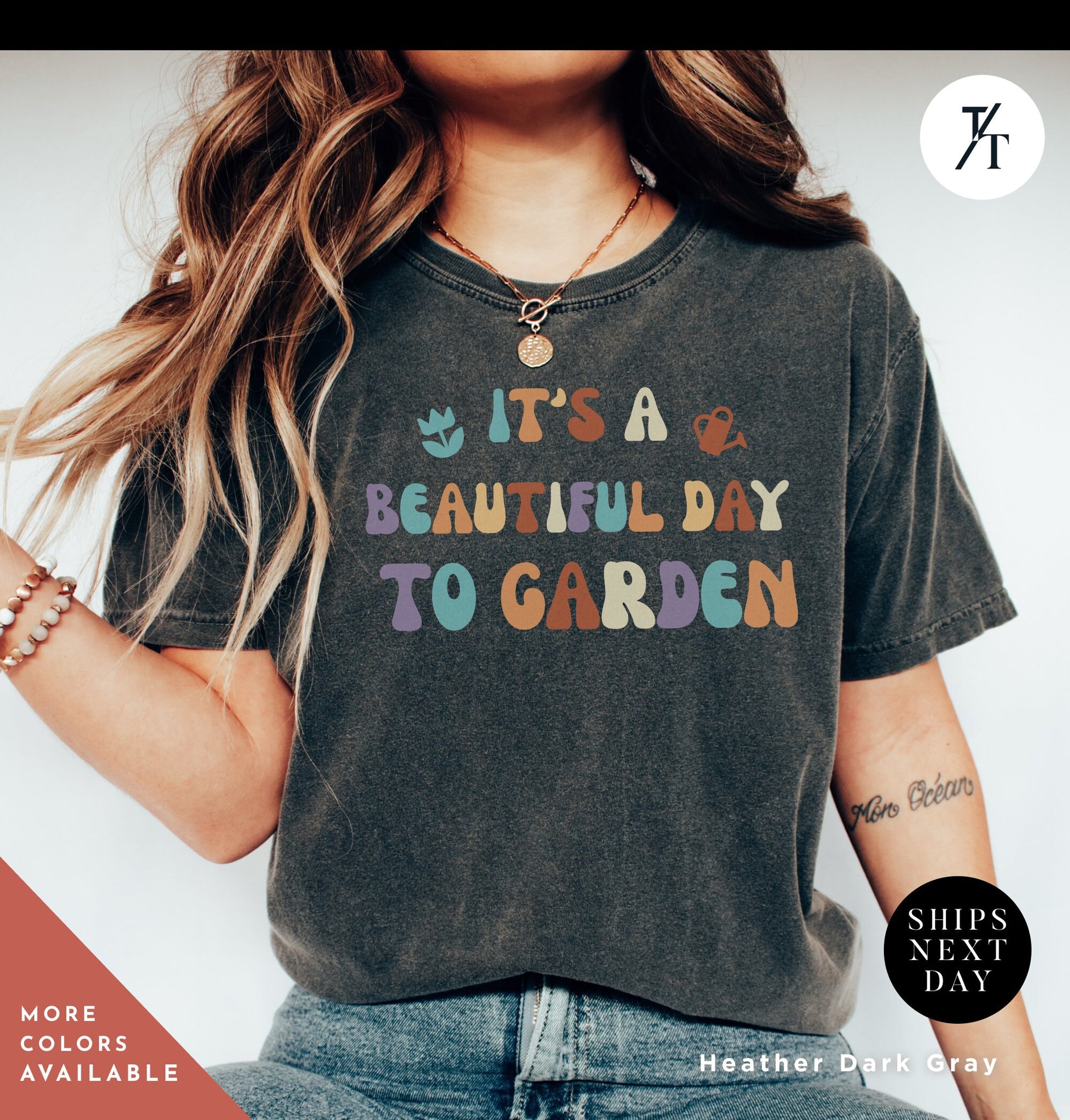Retro Garden tshirt, boho garden shirt bestseller, Gardening tee, Gift For Mom, Plant Lady, Gardening Lover Shirt, Gardener tee