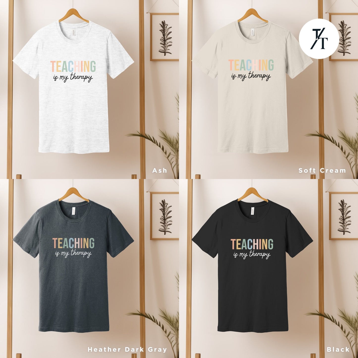 a group of t - shirts that say teaching is my therapy, Teacher Team T-Shirt, Teaching is my Therapy, tshirt teacher t shirt best seller, Last Day Of School, Teacher tShirts, Back To School tee