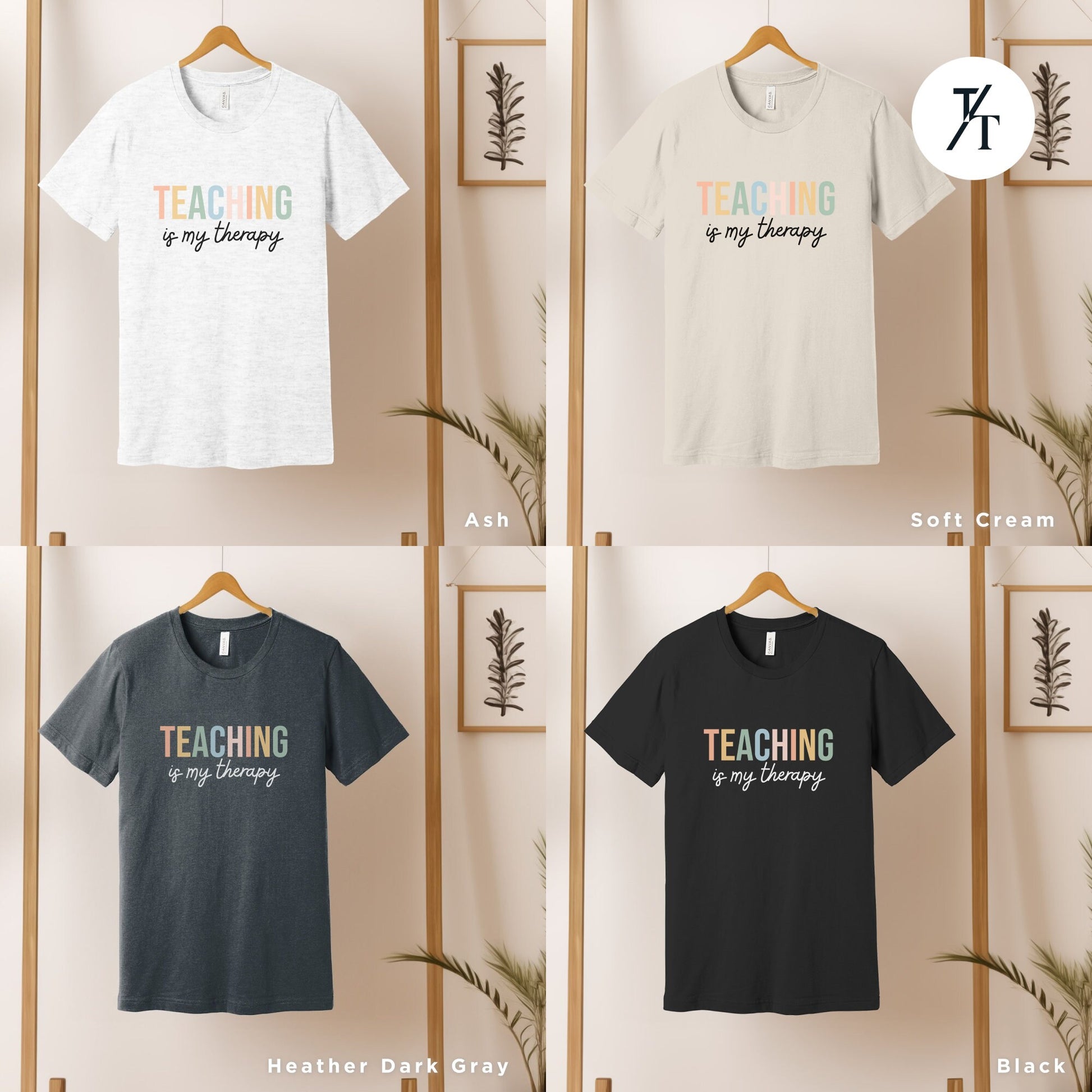 a group of t - shirts that say teaching is my therapy, Teacher Team T-Shirt, Teaching is my Therapy, tshirt teacher t shirt best seller, Last Day Of School, Teacher tShirts, Back To School tee