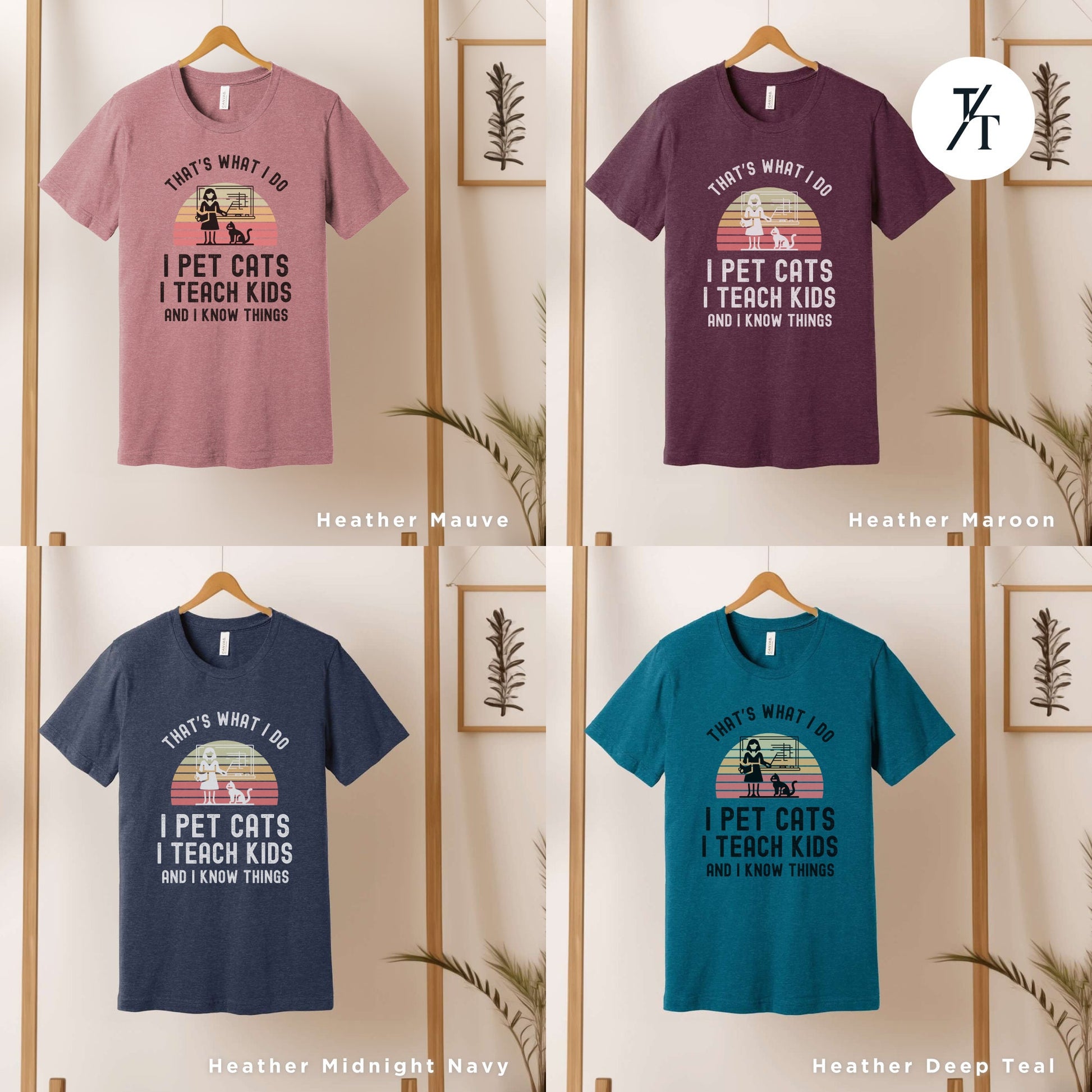 six t - shirts with different sayings on them