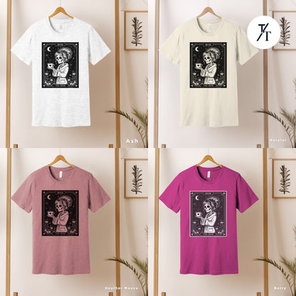 the mom tarot card skeleton mother, Mothers Day Gift, The Mom Tarot Card, Funny Skull tee, Funny Witch Mama tShirt, Witchy Mama tee