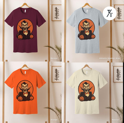 a group of t - shirts with a vampire character on them,  Dracula vampire,  Vintage Halloween shirt, long live halloween Vampire Teeth Shirt, Dracula Flow Tshirt, vampire fangs, Monster Mash Tee, Retro Monster Tee