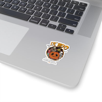 a laptop with a sticker of a pumpkin on it, Halloween horror nights sticker Hhn Jack Decal Lil Boo Sticker, Halloween Horror Nights Uoap Decals, Universal Stickers, Universal Studios