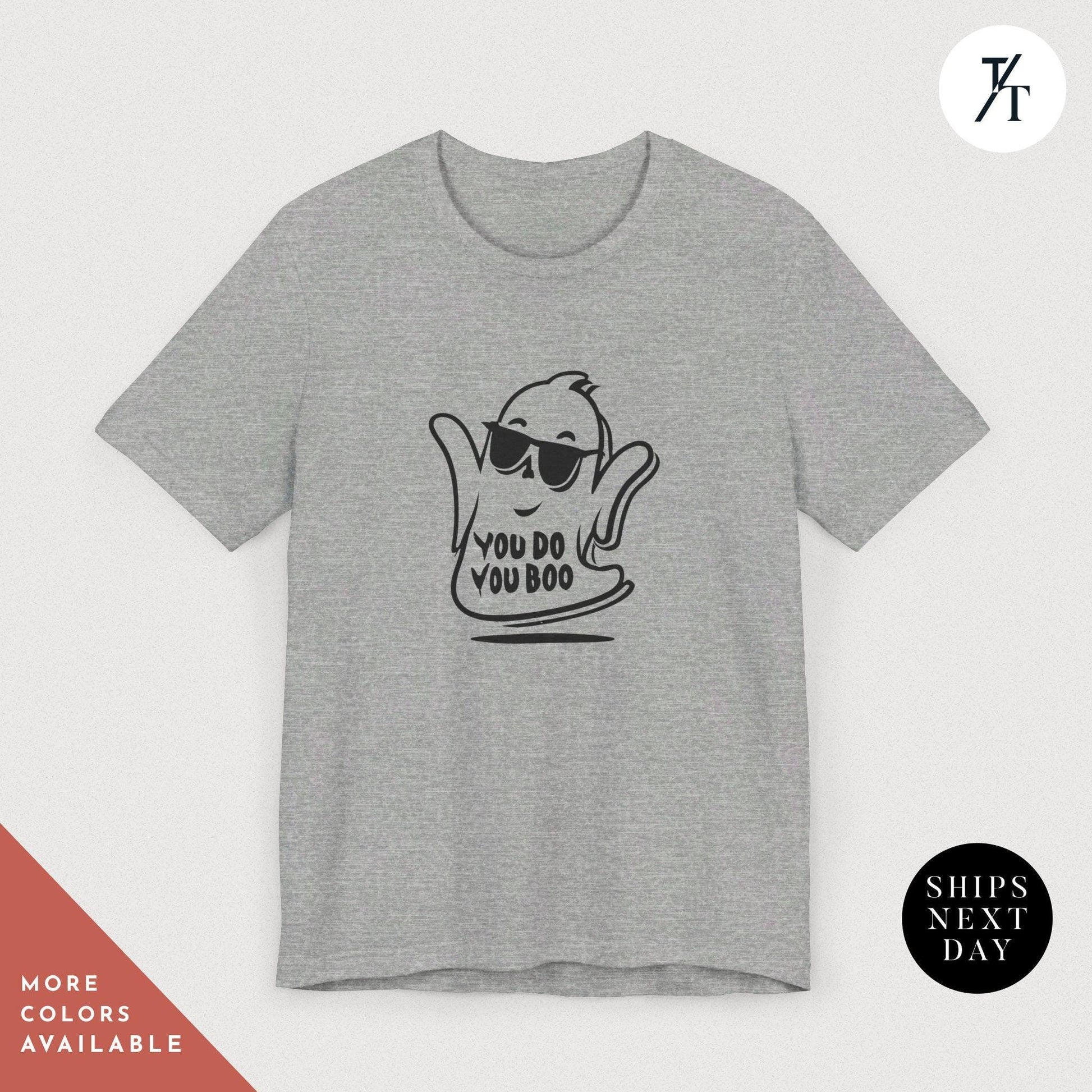 a t - shirt with the words you do you do on it, Cute Ghost Shirt, You Do You Boo Shirt, Spooky Season, Funny Halloween Gifts, Cute Halloween tShirt, I Ghost People tShirt, Spooky Vibes tee