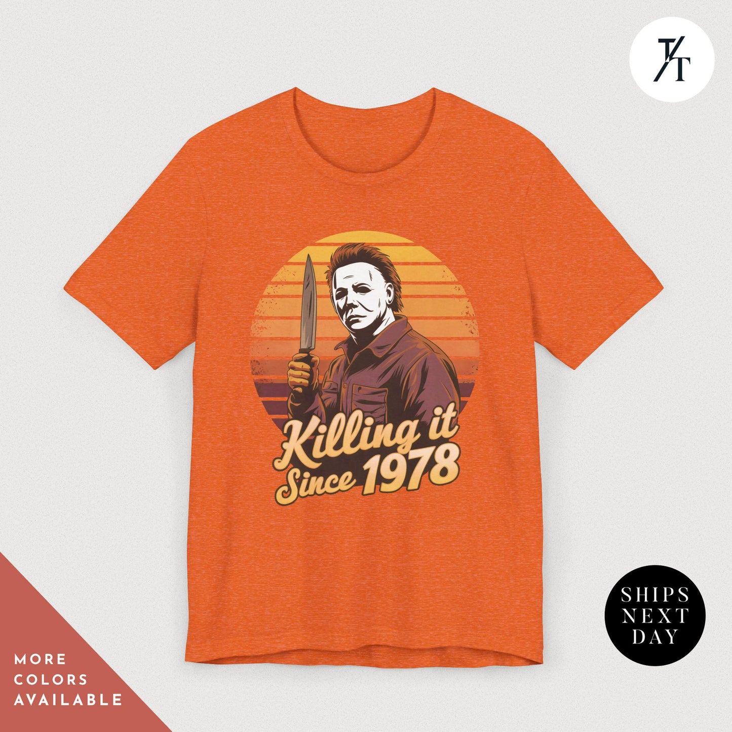 Retro halloween 1978 t-shirt Michael Myers Shirt 1978 Halloween Movie Party Tee, Vintage John Carpenter, Spooky Season Original Scary movie,