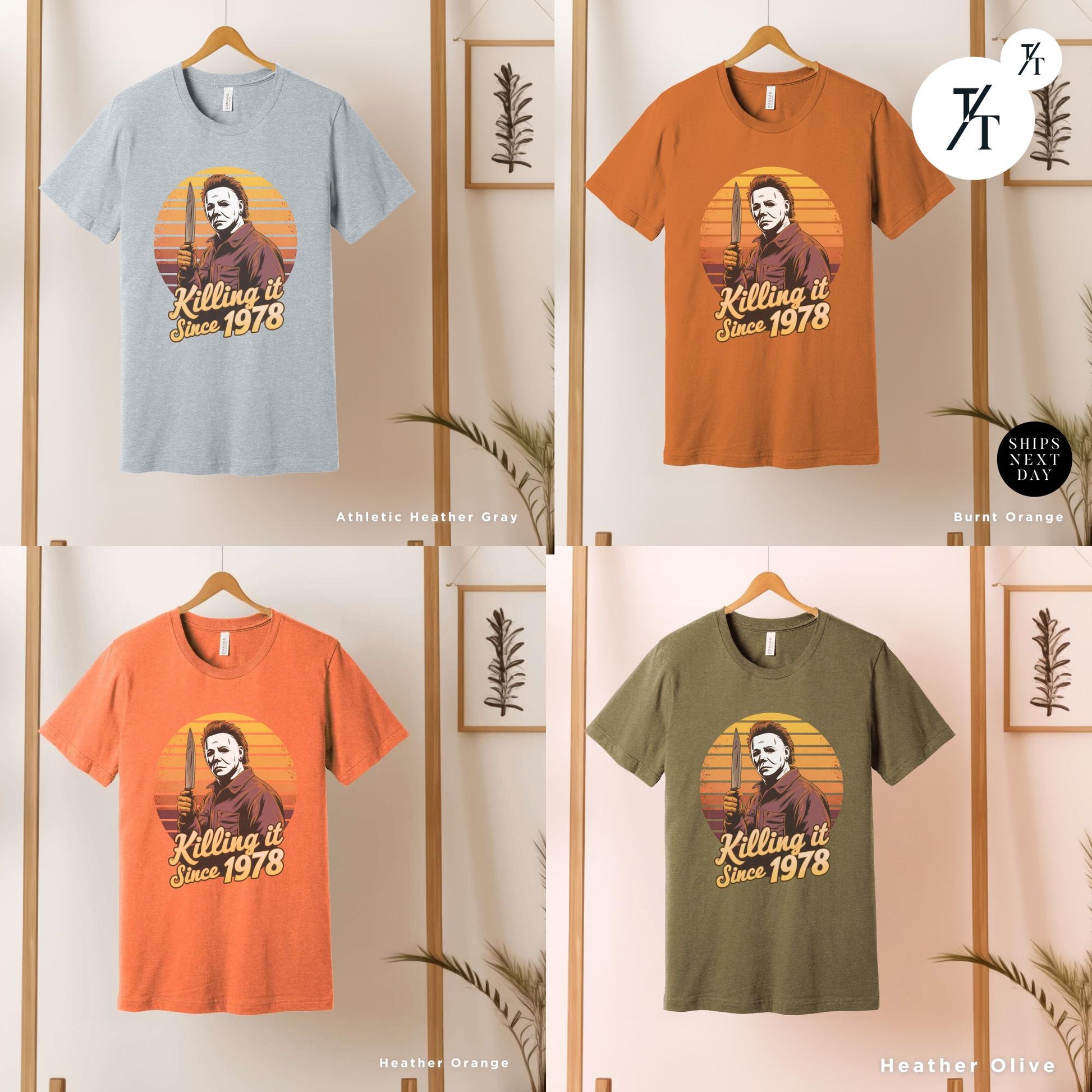 Retro halloween 1978 t-shirt Michael Myers Shirt 1978 Halloween Movie Party Tee, Vintage John Carpenter, Spooky Season Original Scary movie,