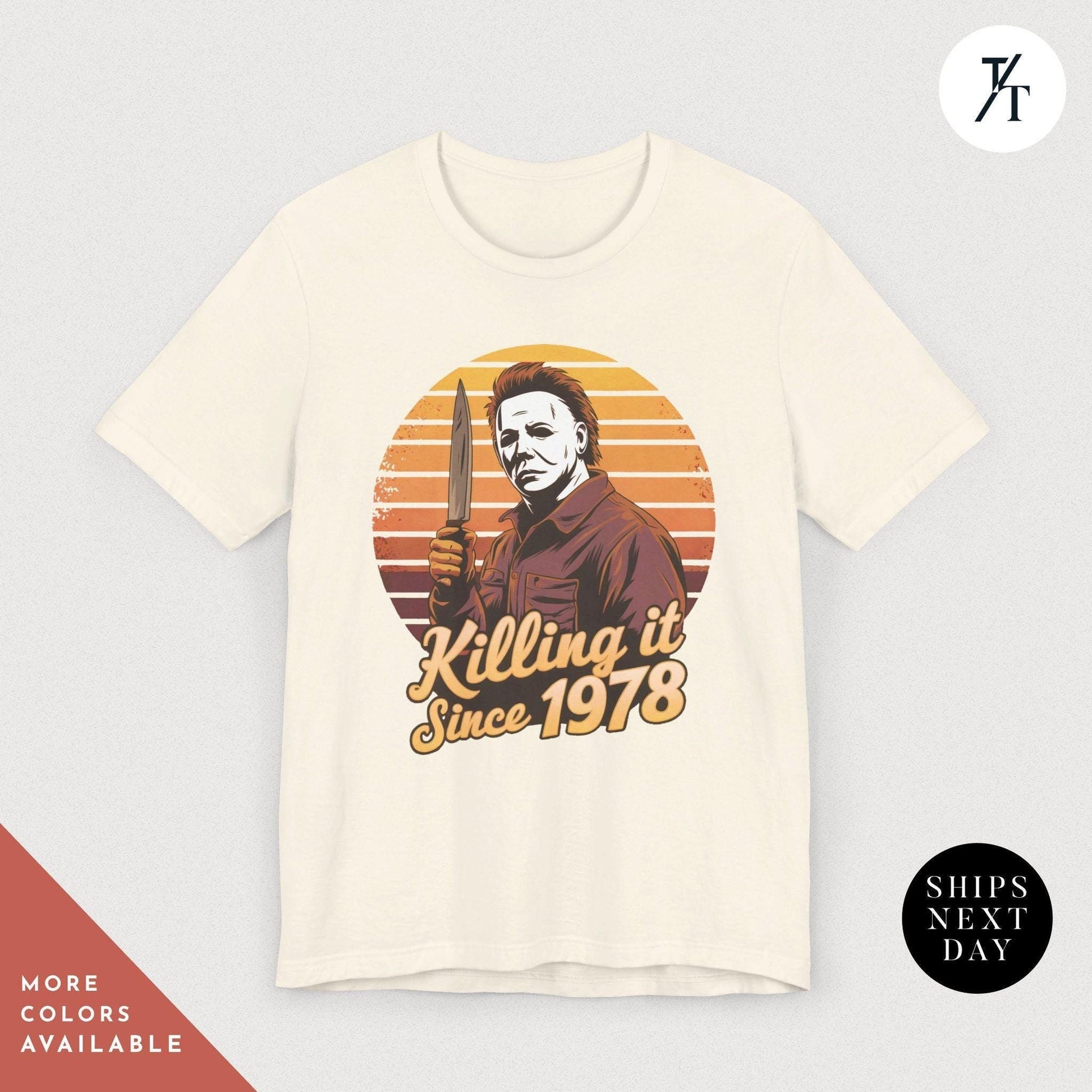 Retro halloween 1978 t-shirt Michael Myers Shirt 1978 Halloween Movie Party Tee, Vintage John Carpenter, Spooky Season Original Scary movie,