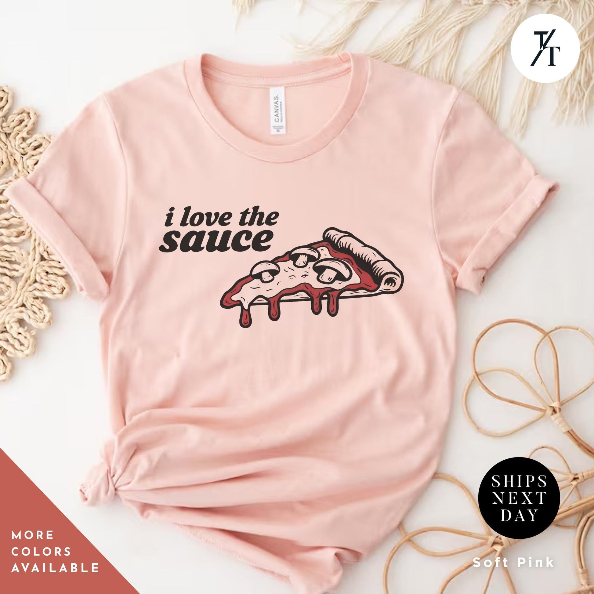 a pink t - shirt with a slice of pizza on it, Pizza Lover Gift, Retro Funny Pizza Shirt, Pop Culture Tee, Vintage Pizzas Graphic T-Shirt, Pizzas Theme Birthday Party Shirts,