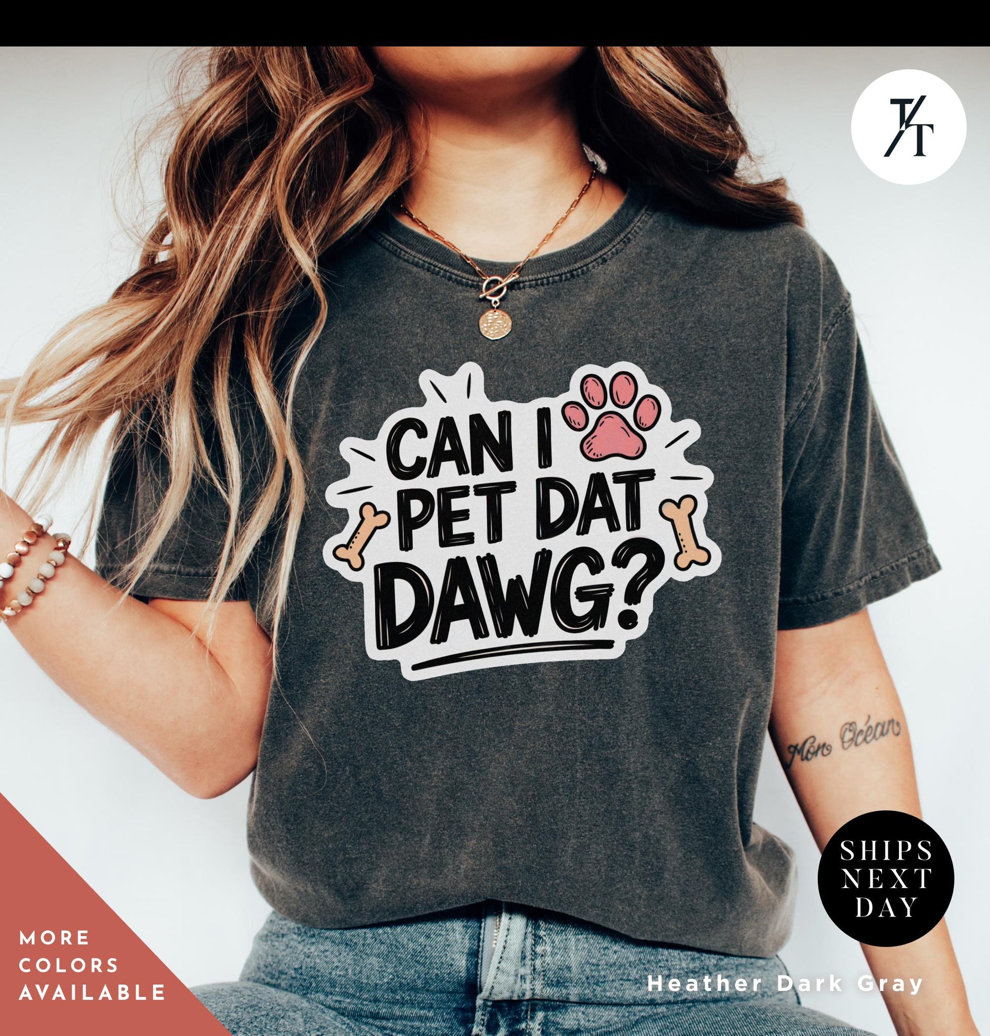 a woman wearing a t - shirt that says can i pet dat dawg?, Can I Pet that Dawg Shirt, Can I Pet That Dog, Dog Lover Shirt, Gift For Dogs Lover, Gift For Her, Animal Lovers Gift, Funny Pet Shirts