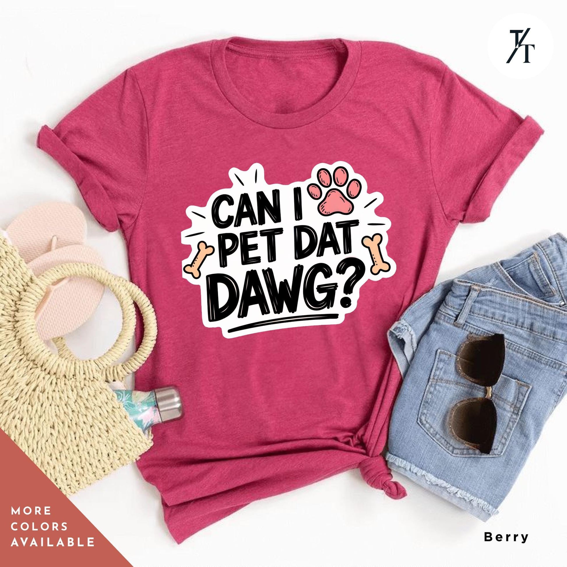 a pink shirt that says can i pet dat dawg? Can I Pet that Dawg Shirt, Can I Pet That Dog, Dog Lover Shirt, Gift For Dogs Lover, Gift For Her, Animal Lovers Gift, Funny Pet Shirts