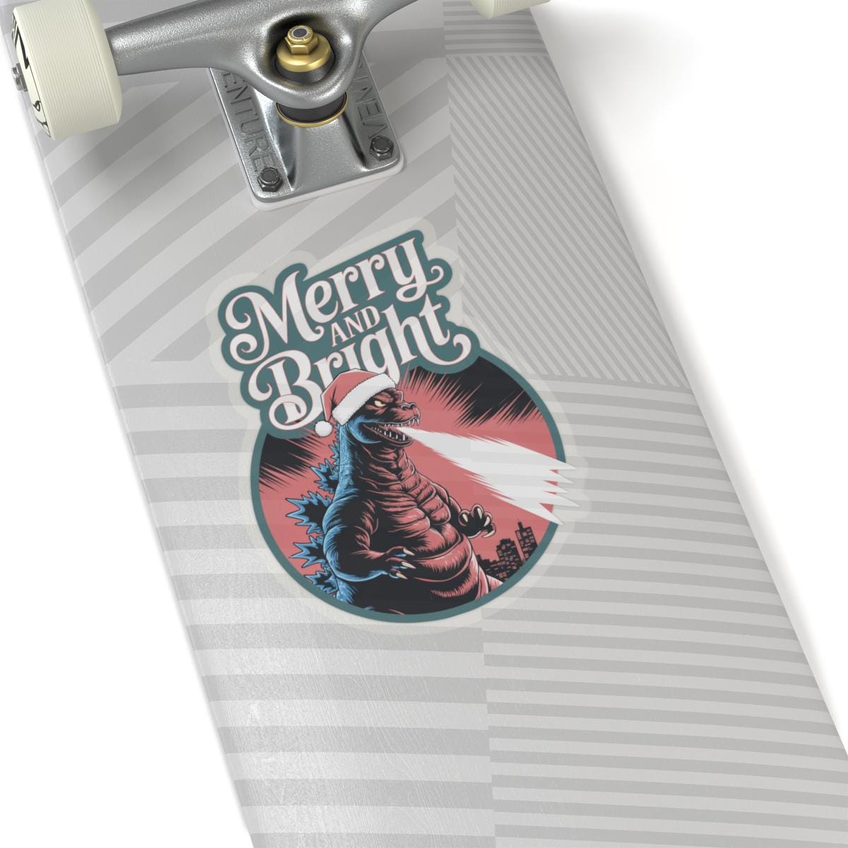 Vinyl decal godzilla christmas Godzilla Sticker, Laptop Sticker, Godzillas Vinyl Decal, Mothra Godzillas Decor, Kaiju Water Bottle Stickers