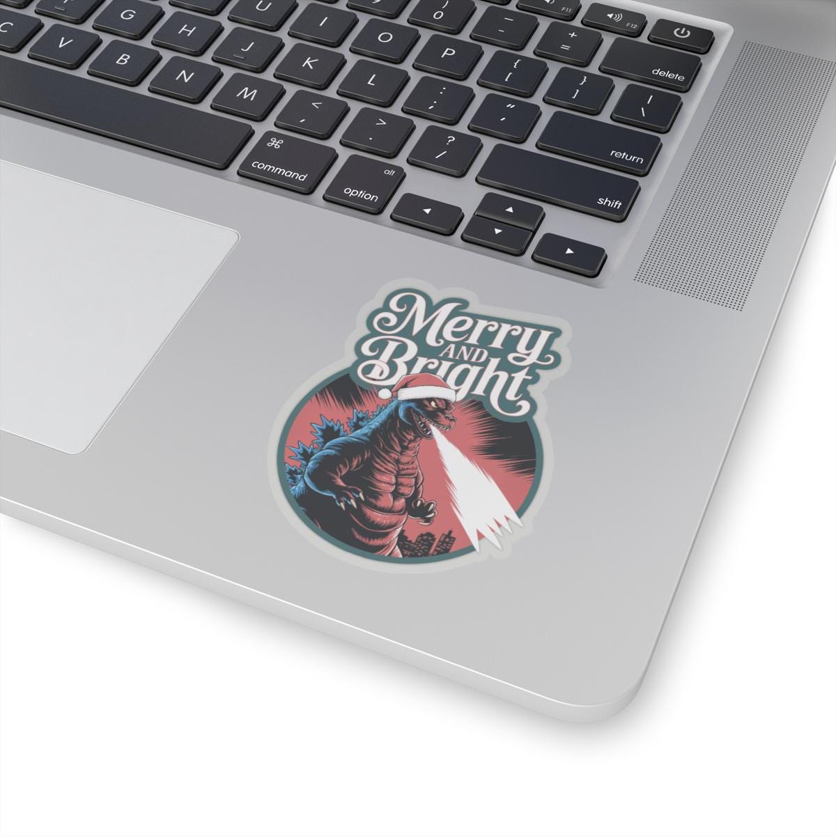 Vinyl decal godzilla christmas Godzilla Sticker, Laptop Sticker, Godzillas Vinyl Decal, Mothra Godzillas Decor, Kaiju Water Bottle Stickers