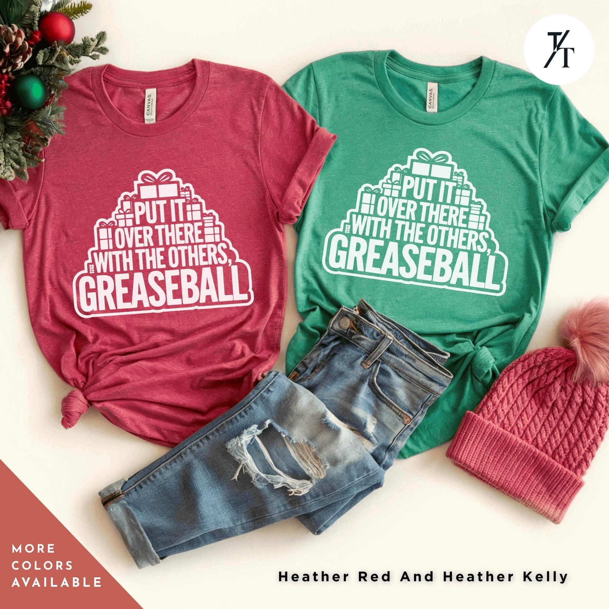 a couple of t - shirts that are on a table, National Lampoon Tee Christmas Vacation Movie Quote Shir, Christmas Movie Tee, You Serious Clark Griswold Family Xmas Shitters Full Shirt