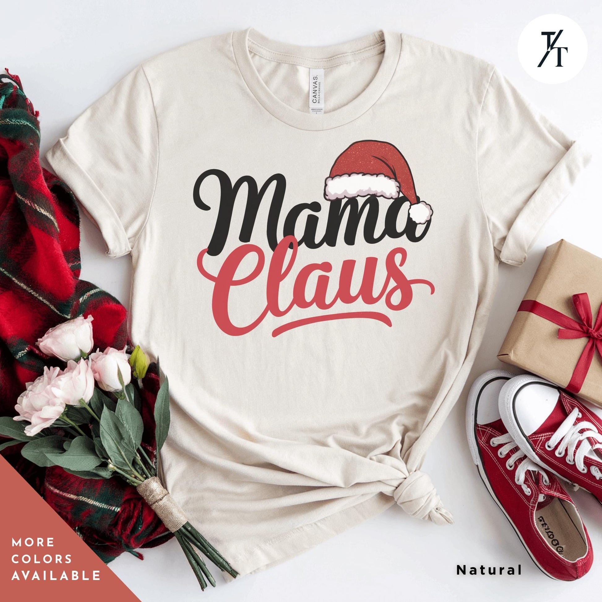 a t - shirt that says mama claus with a santa hat on it, Mama Claus Shirt, Retro Christmas Coquette Merry Mama Christmas Mama Shirt Social Club shirts, Pink Xmas, Funny Xmas Mom shirts, Holiday Mom