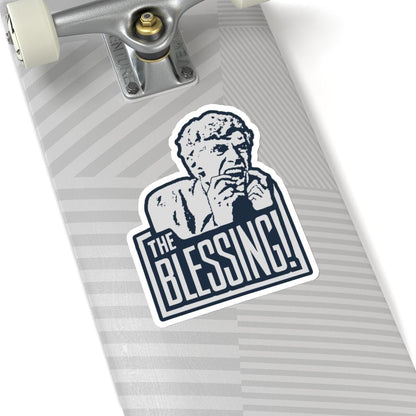 a close up of a skateboard with a sticker on it, National Lampoons Decal, Christmas Vacation stickers, Uncle Lewis Stocking Stuffer, Funny You Serious Clark Christmas Vinyl Laptop Stickers