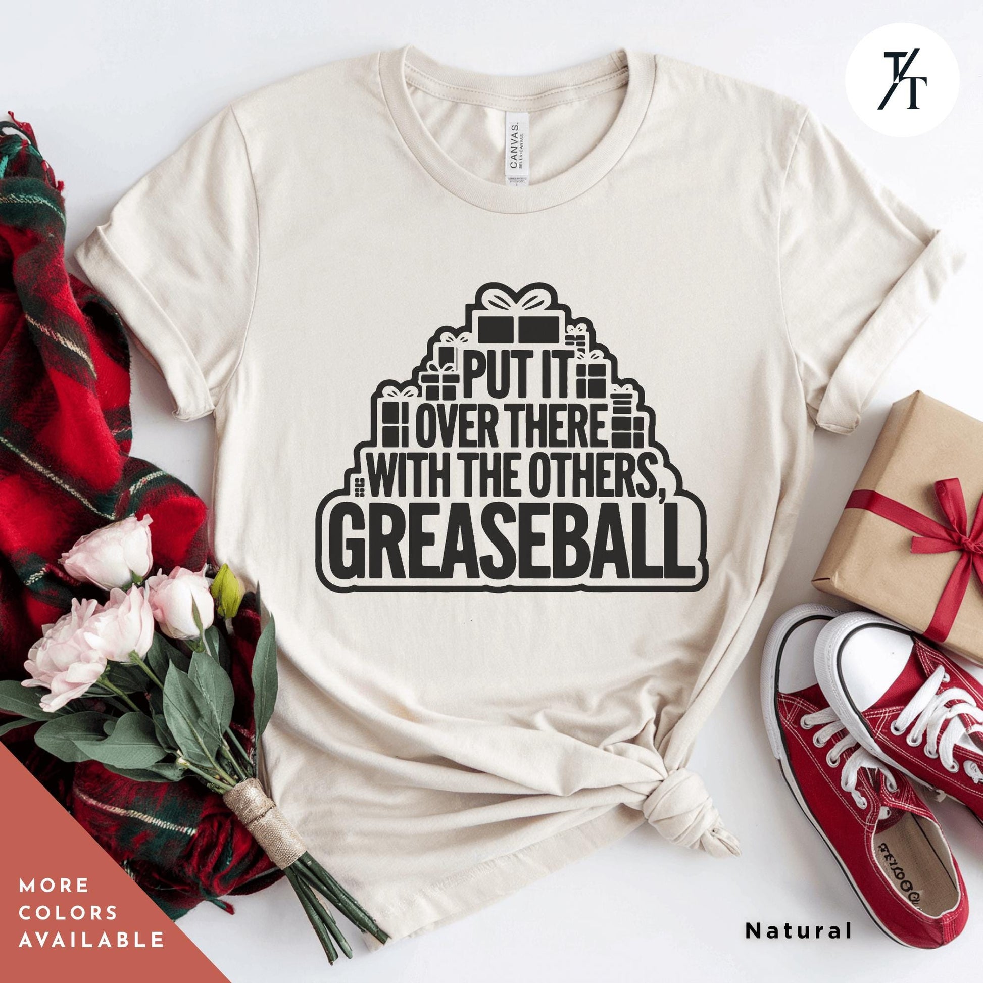 a t - shirt that says, put it over there with the others greaseball, National Lampoon Tee Christmas Vacation Movie Quote Shir, Christmas Movie Tee, You Serious Clark Griswold Family Xmas Shitters Full Shirt