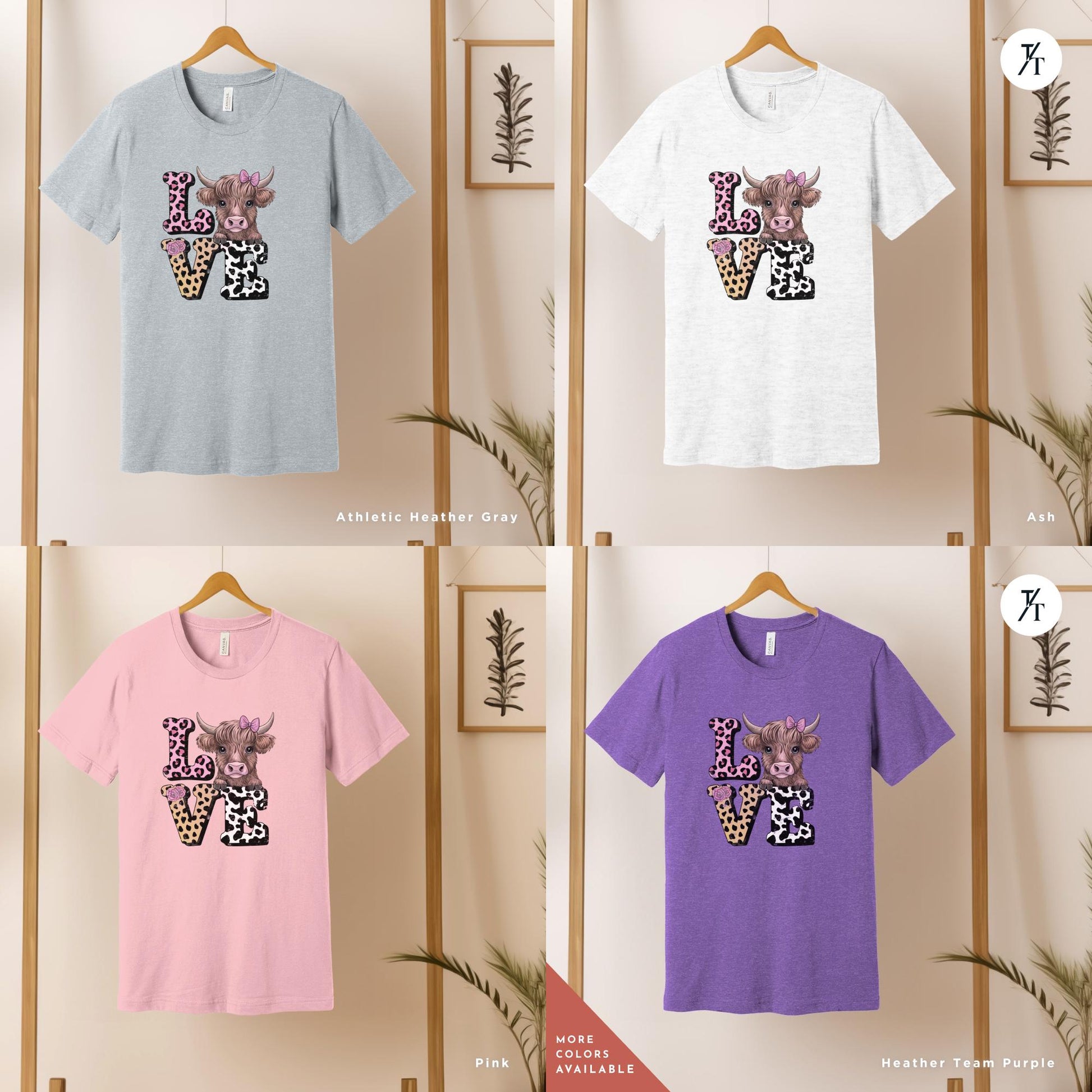 Highland Cow Valentines coquette tshirt, Highland Cow Valentine Shirt Valentine Heart Shirt, Love Valentines Coquette Cows tee