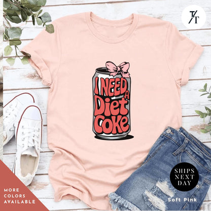 Diet Coke Shirt - Funny Meme Tee - Trendy Gift for Diet Coke Lovers - Unique Soda Can Apparel