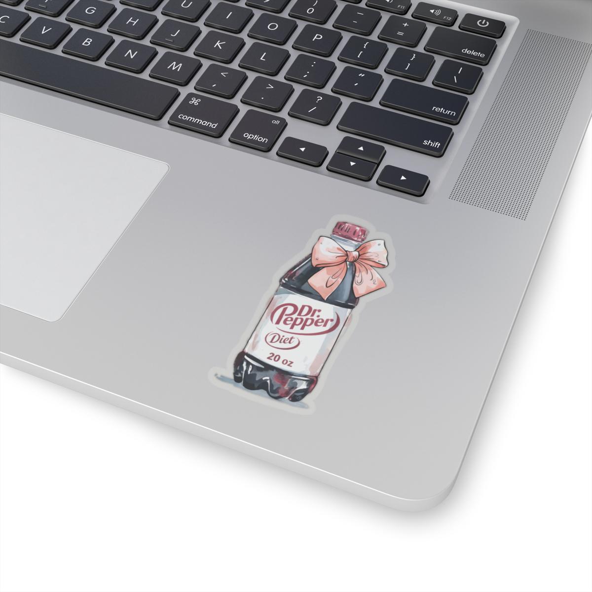 Diet Dr Pepper Sticker, Coquette Pink Bow Diet Dr Pepper Gift,  Laptop Stickers, Water Bottle Sticker, Waterproof Decal Hydroflask Stickers