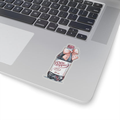 Diet Dr Pepper Sticker, Coquette Pink Bow Diet Dr Pepper Gift,  Laptop Stickers, Water Bottle Sticker, Waterproof Decal Hydroflask Stickers